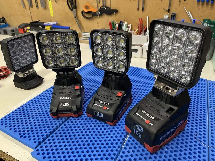 Bộ chuyển đổi pin Metabo 18V / Đèn công trình - Image 1