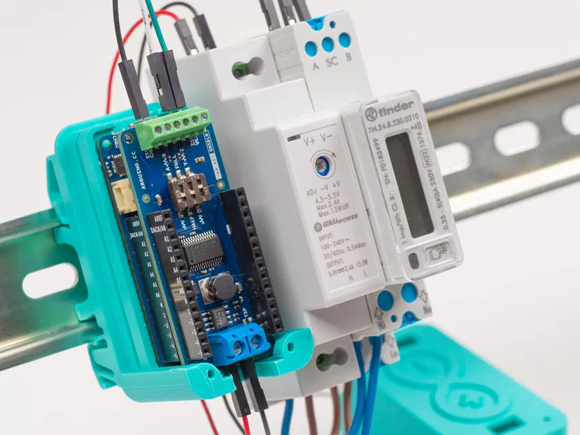 Vỏ hộp Arduino IoT Based Energy Meter gắn thanh DIN rail - Image 1