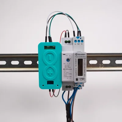 Vỏ hộp Arduino IoT Based Energy Meter gắn thanh DIN rail