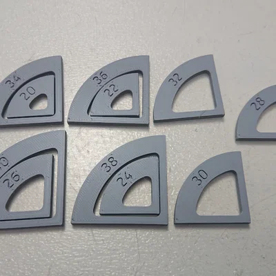 Bộ thước đo bán kính Flat Radius Gauges cho đo góc bo trong