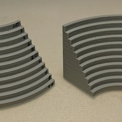 Bộ dưỡng đo bán kính Radius Gauge 20-40mm chính xác cho in 3D