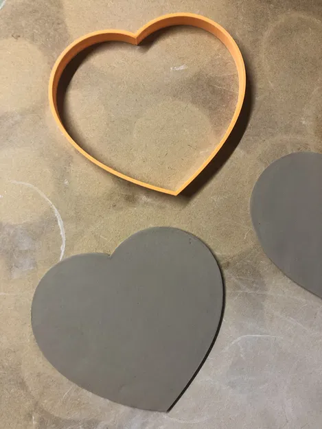 Bộ khuôn cắt và khuôn tạo hình đĩa đất sét trái tim - Image 5