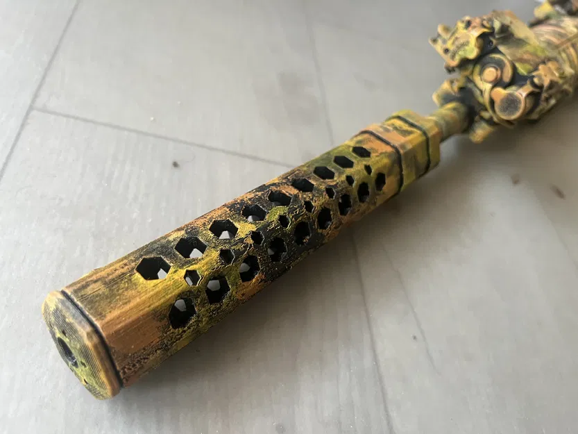 Ống giảm thanh HEX trang trí cực chất cho súng M4A1 Airsoft - Image 1