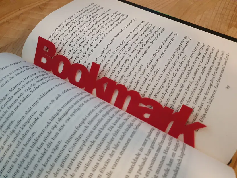 Mẫu in 3D thẻ đánh dấu trang sách (Bookmark) cực đẹp và tiện dụng - Image 1