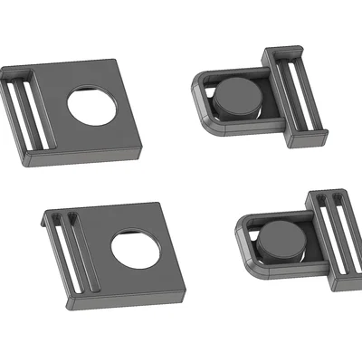 Bộ Khóa Và Kẹp Dây Đeo 40mm Đa Năng - File In 3D Tiện Dụng