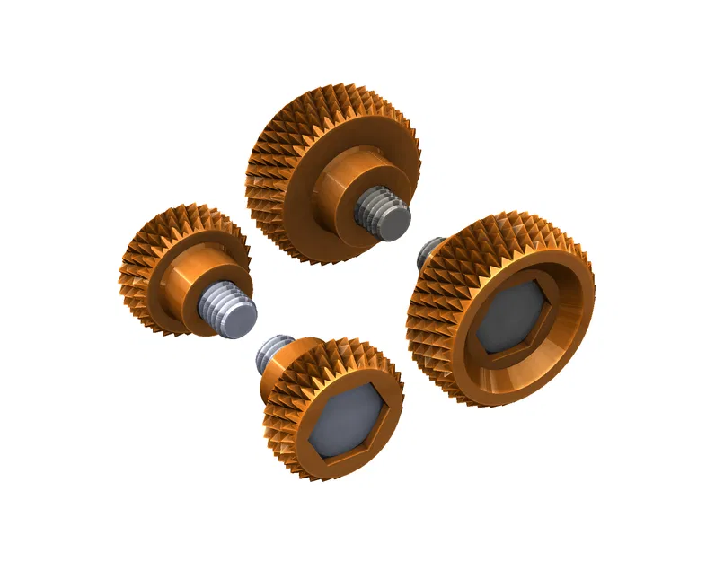 Bộ Núm Vặn Knurled M3 M4 M5 M6 - Image 1