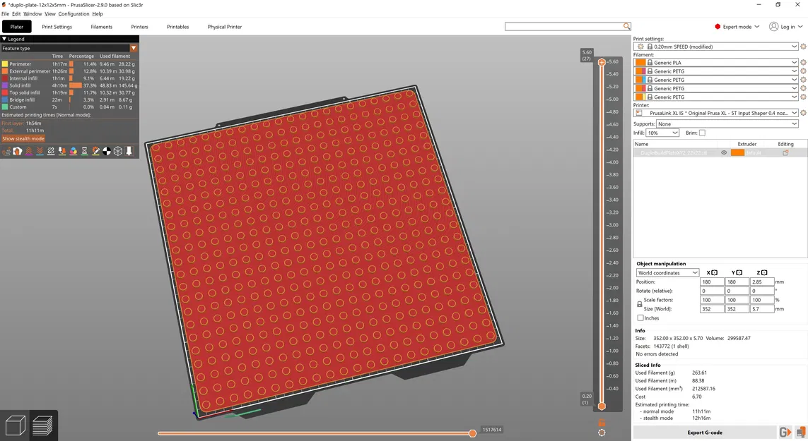 Tấm đế lắp ráp Lego Duplo cỡ lớn 22x22 (kèm file OpenSCAD) - Image 2