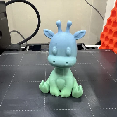 Mô hình chú hươu cao cổ chibi (Cute Giraffe) xinh xắn để in 3D