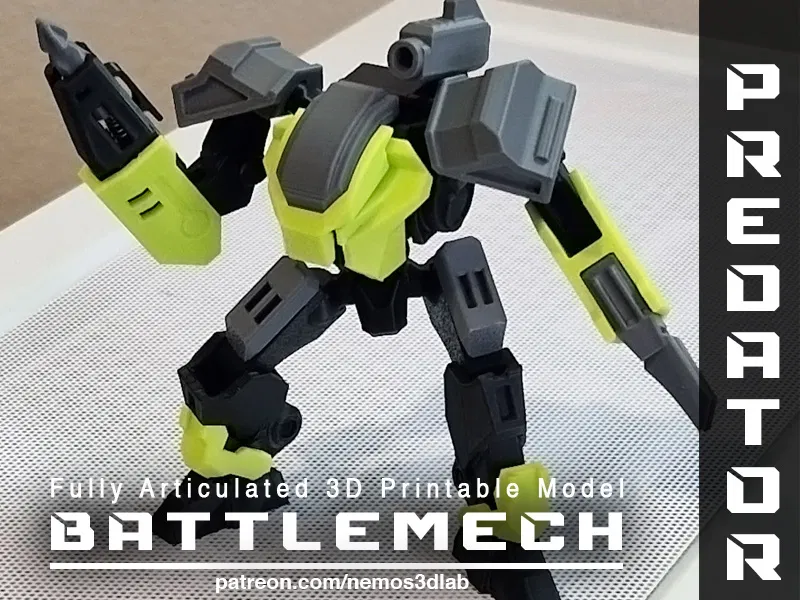 BattleMech - Predator (Mô hình Robot hành động linh hoạt) - Image 1