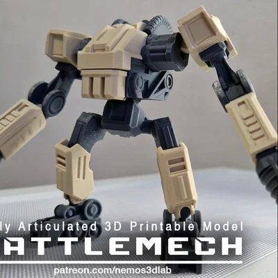 BattleMech - Goliath: Robot hành động linh hoạt, tạo dáng cực ngầu