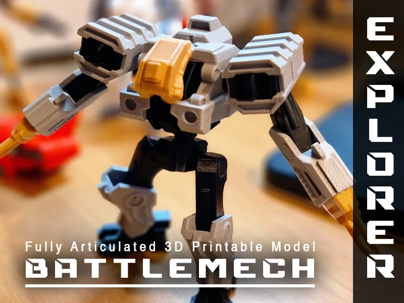 BattleMech - Explorer: Mô hình Mecha cử động linh hoạt - Image 1