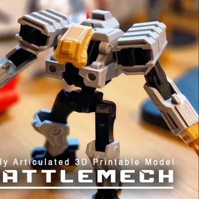 BattleMech - Explorer: Mô hình Mecha cử động linh hoạt