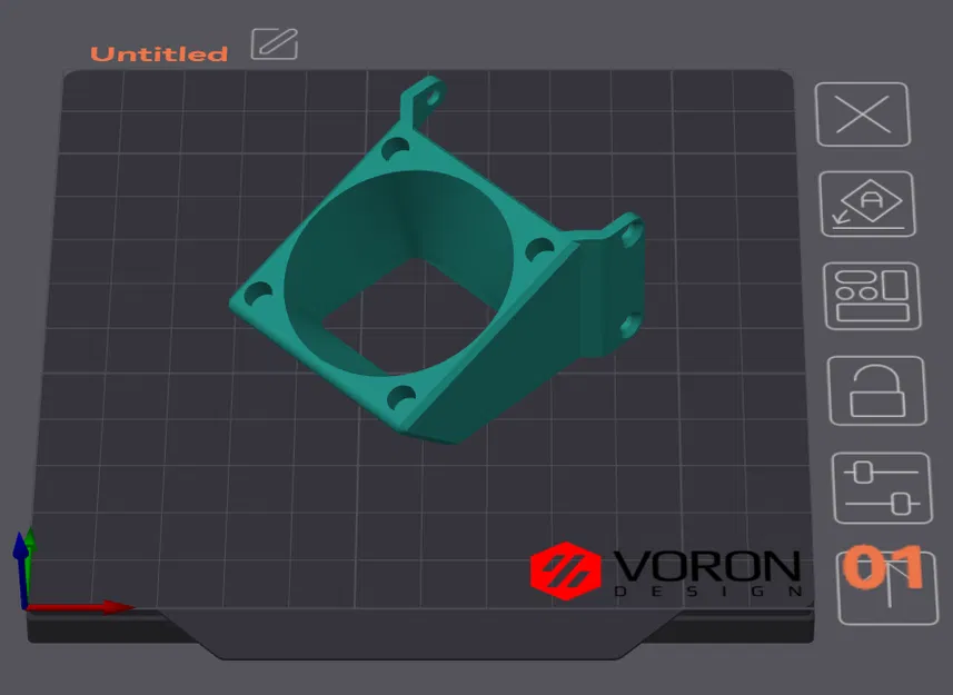 Ốp quạt tản nhiệt hotend Ender 3 V3 SE cho quạt 40mm - Image 2