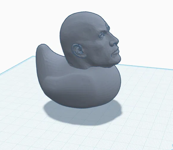 Mô hình chú vịt The Rock Duck độc đáo - Tải file STL miễn phí - Image 1