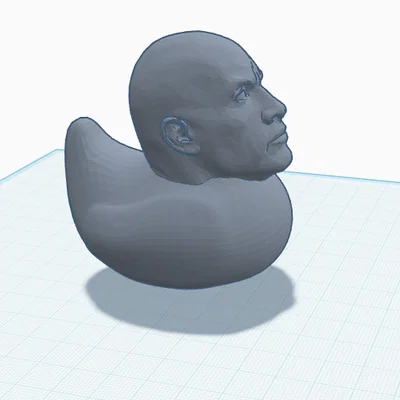 Mô hình chú vịt The Rock Duck độc đáo - Tải file STL miễn phí
