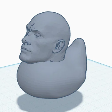Mô hình chú vịt The Rock Duck độc đáo - Tải file STL miễn phí