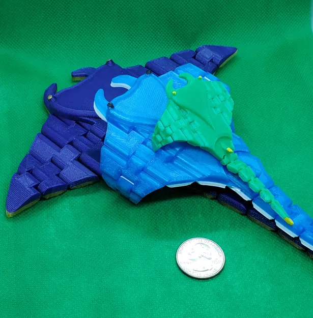 Mô hình Cá đuối Manta có khớp nối linh hoạt - Image 3