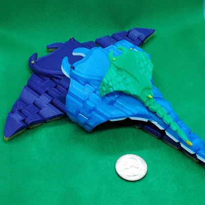 Mô hình Cá đuối Manta có khớp nối linh hoạt