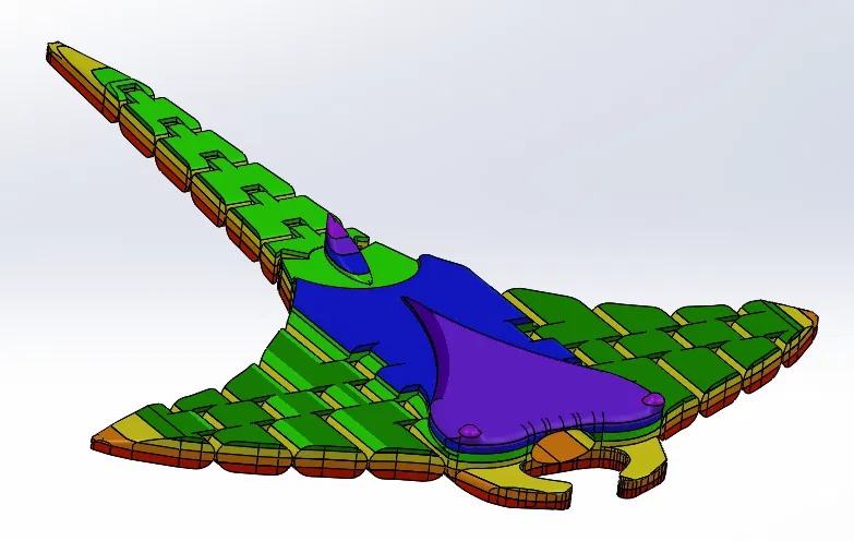 Mô hình Cá đuối Manta có khớp nối linh hoạt - Image 7