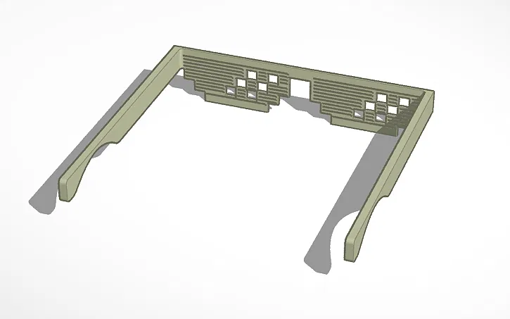 Mẫu in 3D mắt kính pixel thời trang (Cool glasses) độc đáo - Image 1