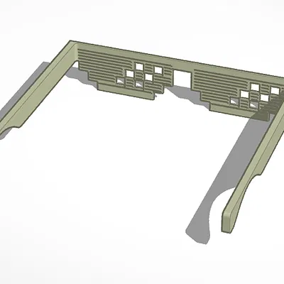 Mẫu in 3D mắt kính pixel thời trang (Cool glasses) độc đáo