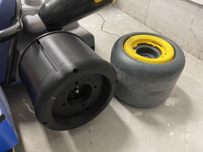 Bộ bánh xe 3D cho xe điện Super Mario Kart Deluxe 24V - Bánh trước và sau - Image 11