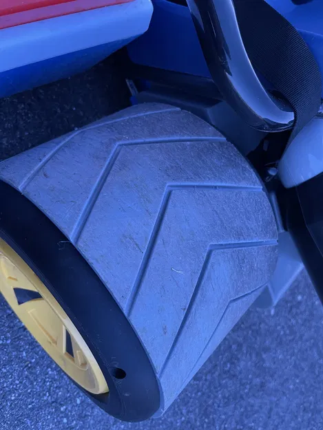 Bộ bánh xe 3D cho xe điện Super Mario Kart Deluxe 24V - Bánh trước và sau - Image 14