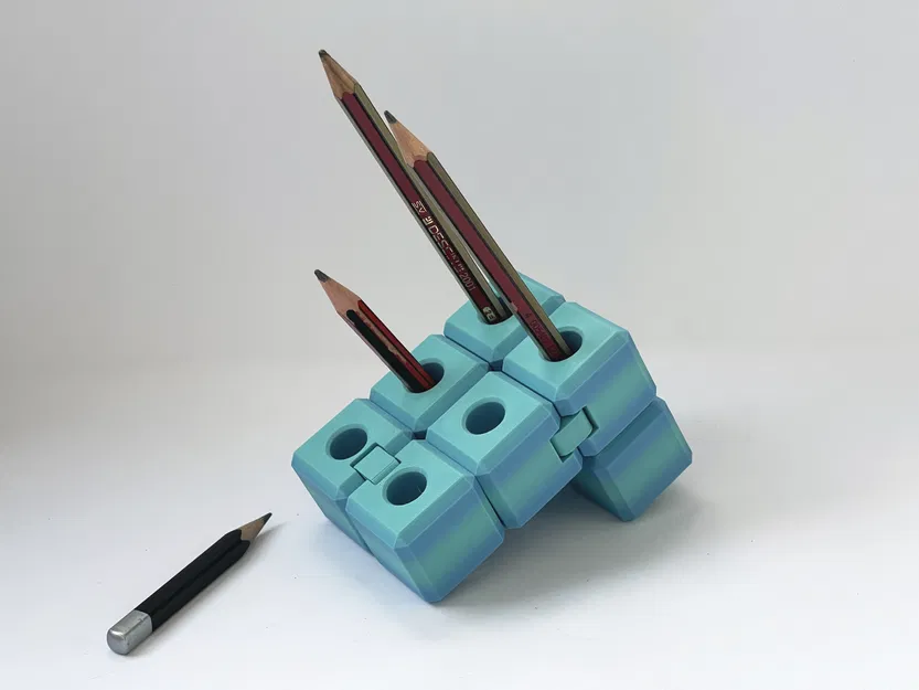 Ống cắm bút kiêm khối Infinity Cube fidget - Image 1