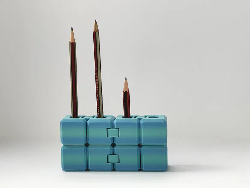 Ống cắm bút kiêm khối Infinity Cube fidget - Image 2