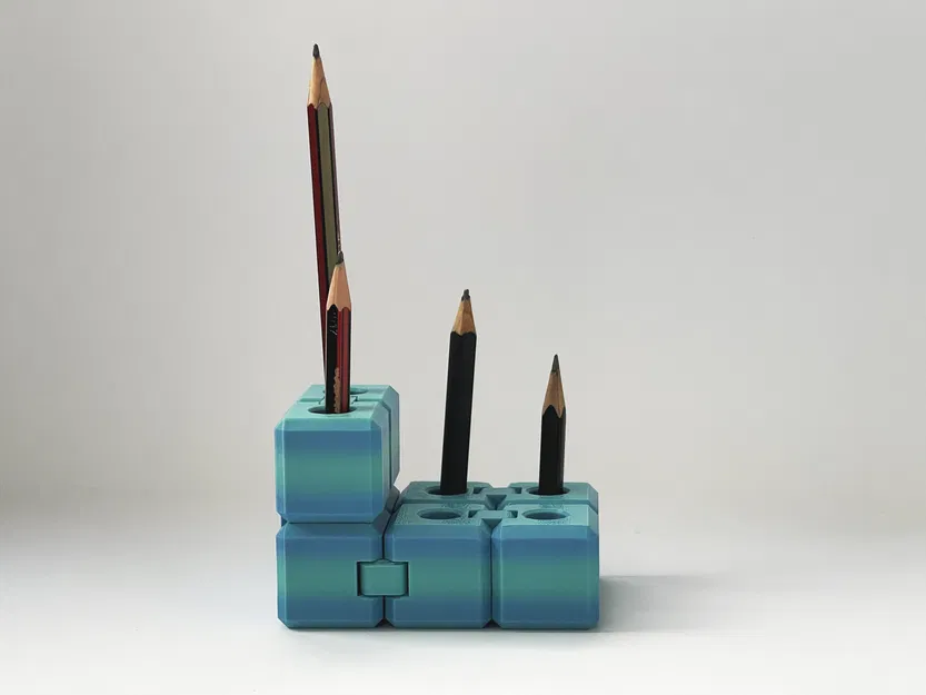 Ống cắm bút kiêm khối Infinity Cube fidget - Image 3