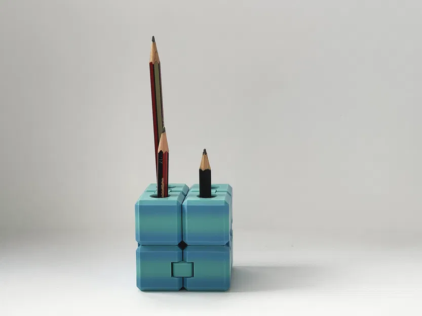 Ống cắm bút kiêm khối Infinity Cube fidget - Image 6