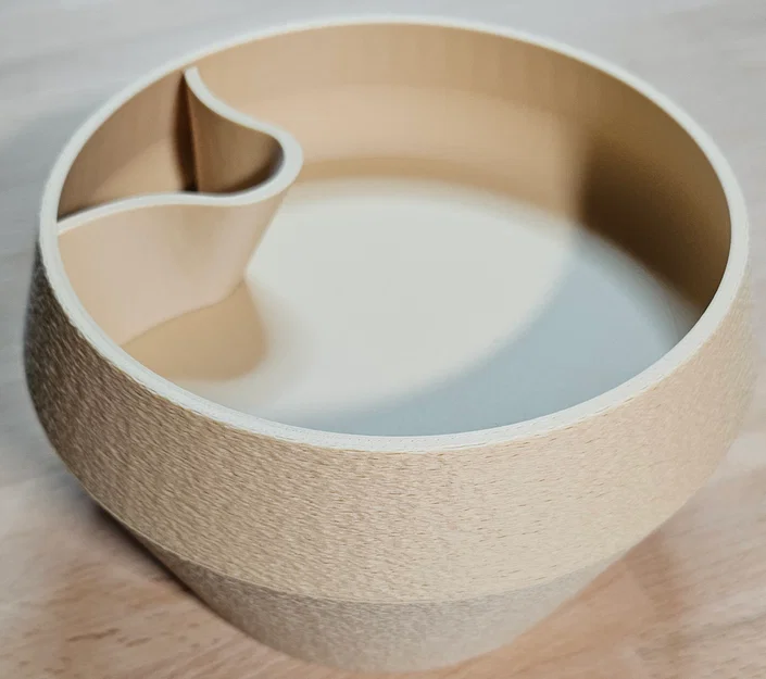 Tô đựng hạt dẻ/đậu phộng/hạt hướng dương (có ngăn phân loại) in 3D dễ dàng - Image 4