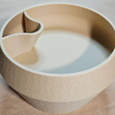 Tô đựng hạt dẻ/đậu phộng/hạt hướng dương (có ngăn phân loại) in 3D dễ dàng