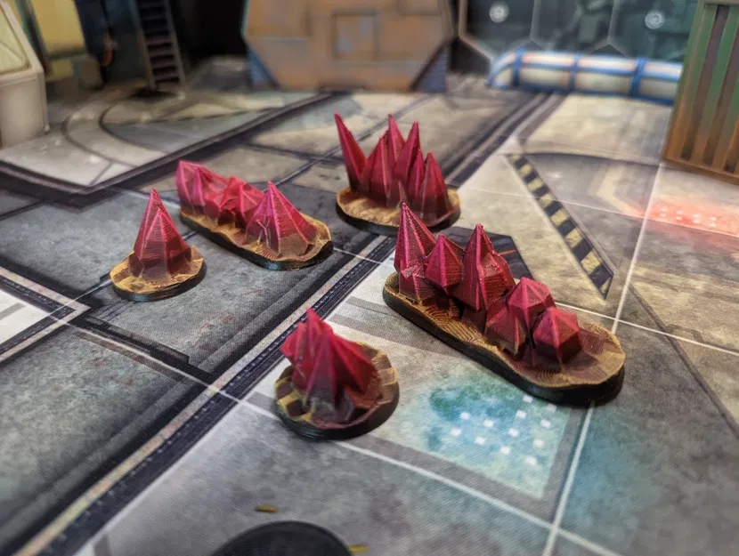 Bộ địa hình pha lê (Red Crystal Terrain Set) - Image 1