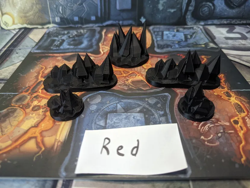 Bộ địa hình pha lê (Red Crystal Terrain Set) - Image 2