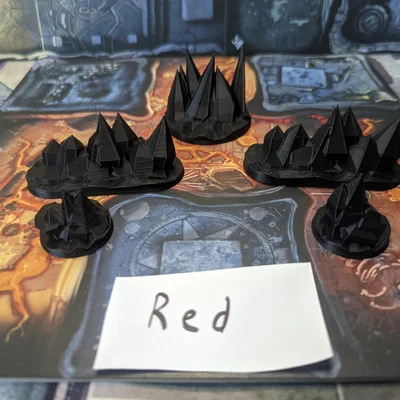 Bộ địa hình pha lê (Red Crystal Terrain Set)