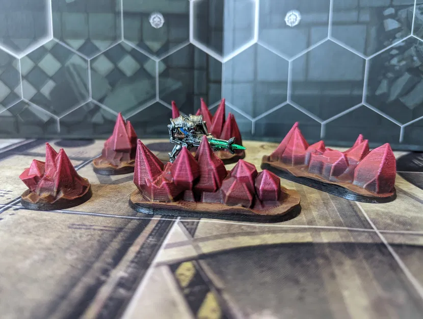 Bộ địa hình pha lê (Red Crystal Terrain Set) - Image 3