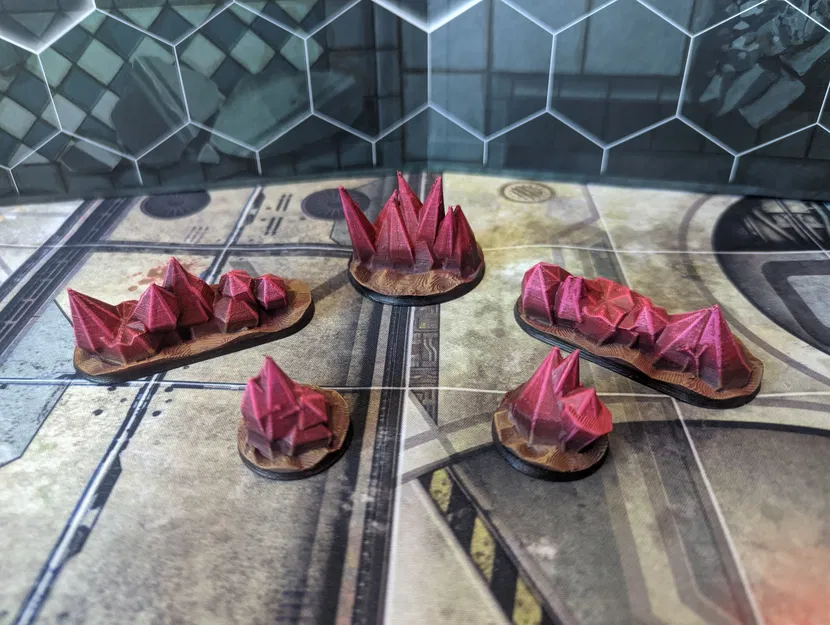 Bộ địa hình pha lê (Red Crystal Terrain Set) - Image 4