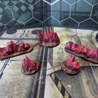 Bộ địa hình pha lê (Red Crystal Terrain Set)