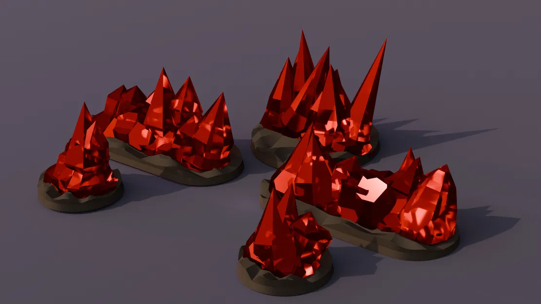 Bộ địa hình pha lê (Red Crystal Terrain Set) - Image 5