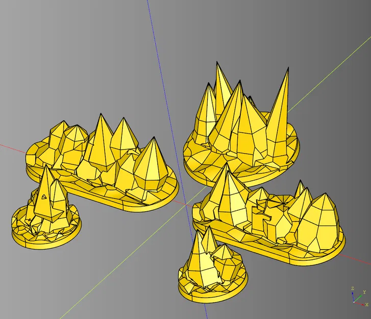 Bộ địa hình pha lê (Red Crystal Terrain Set) - Image 6