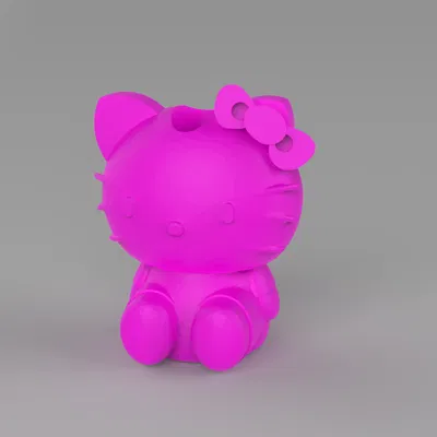 Giá đỡ bật lửa hình Hello Kitty siêu dễ thương cho fan 3D printing
