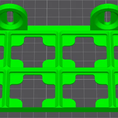 Đế giữ Gridfinity 2x4 tích hợp ngàm treo Skadis tiện lợi