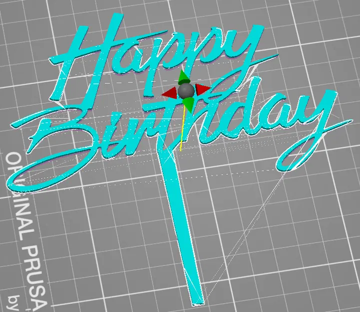 Mẫu 3D Cake Topper Happy Birthday Đẹp Dễ In - Image 2