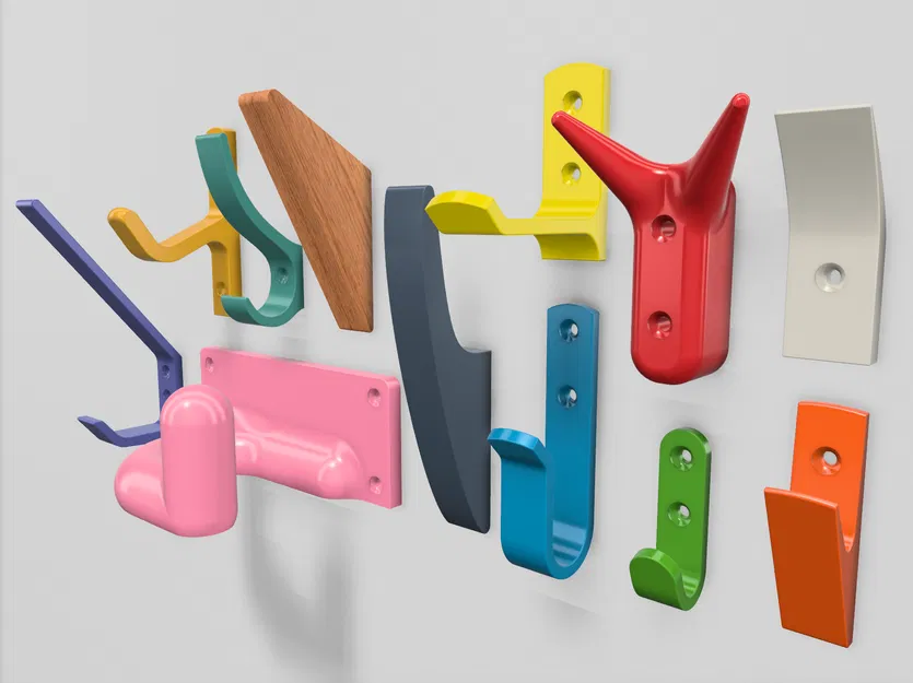 Móc treo tường đa năng (Wall Hook) - 12 phiên bản - Image 1