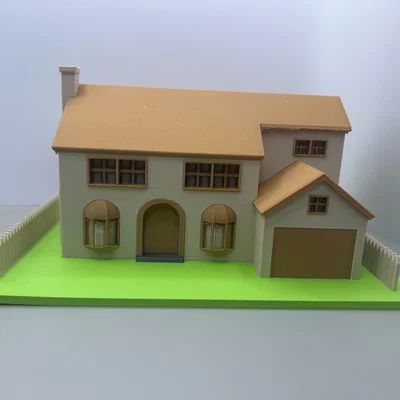 Mô hình 3D ngôi nhà Simpsons