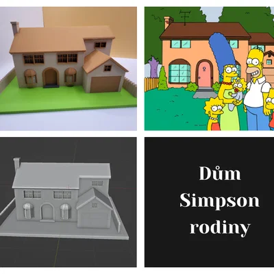 Mô hình 3D ngôi nhà Simpsons
