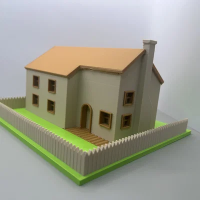 Mô hình 3D ngôi nhà Simpsons