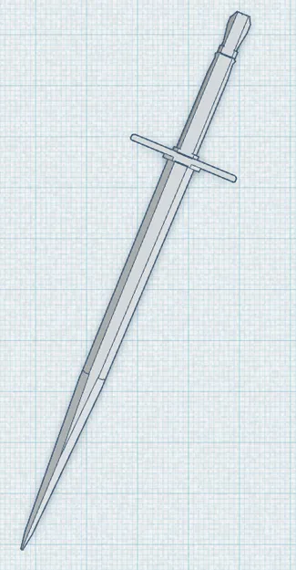 Mô hình kiếm dài (Longsword) cực ngầu cho Dummy 13 - Image 1