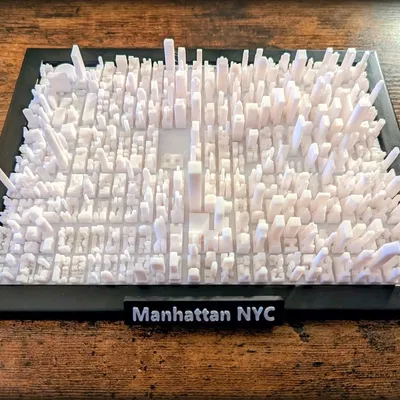 Mô hình bản đồ 3D Manhattan New York trang trí cực chất